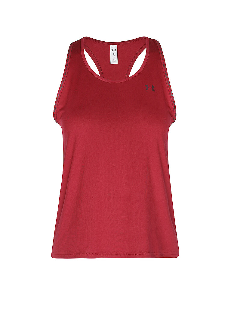 UNDER ARMOUR Damen Fitnesstank UA Tech Knockout dunkelrot | XS